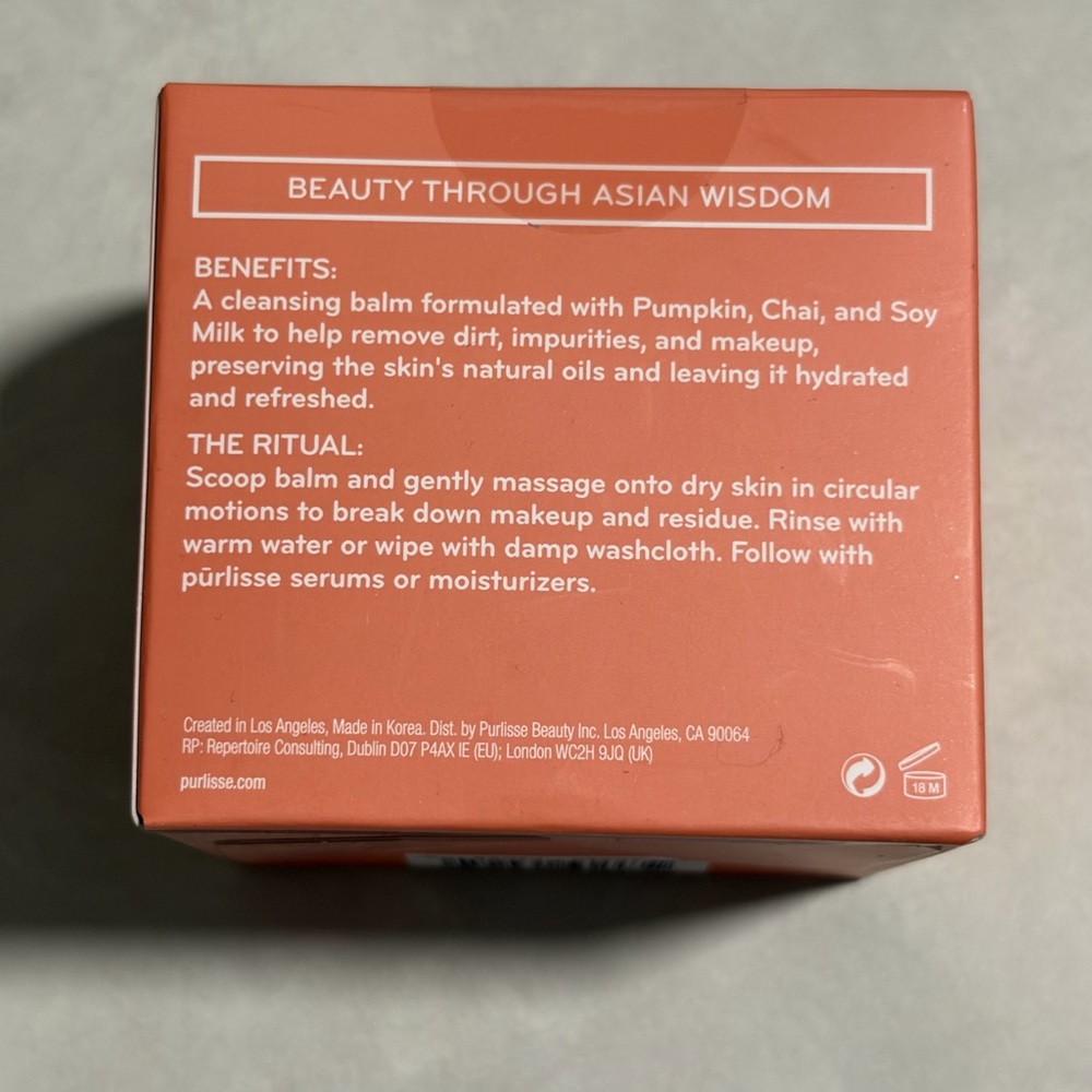 Purlisse Pumpkin Chai Latte Cleansing Balm - Picture 3 of 8
